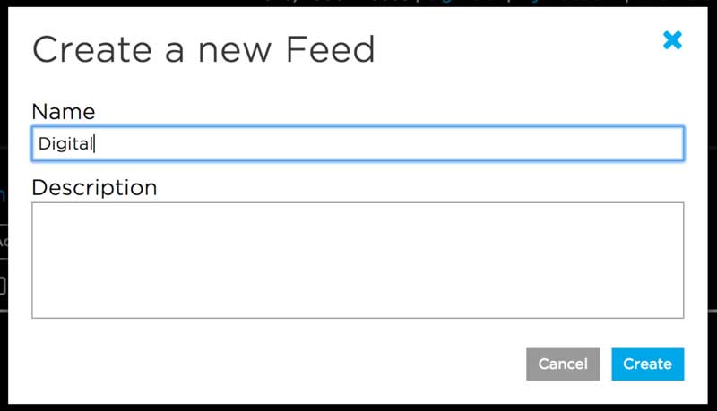 Create a New Feed